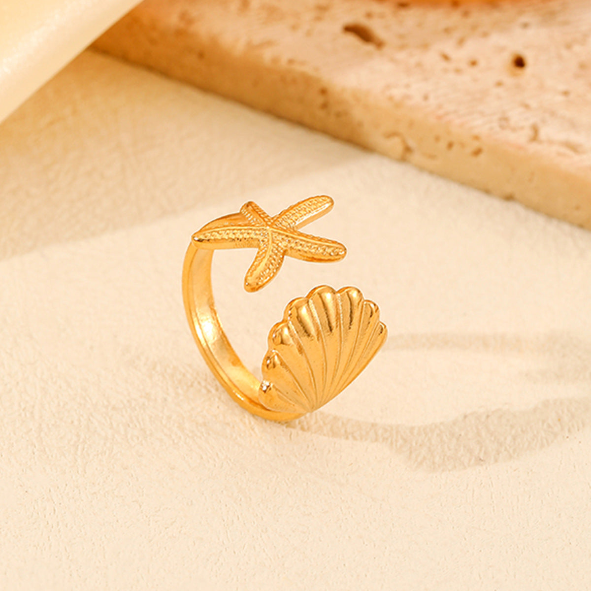 STARFISH SHELL RING